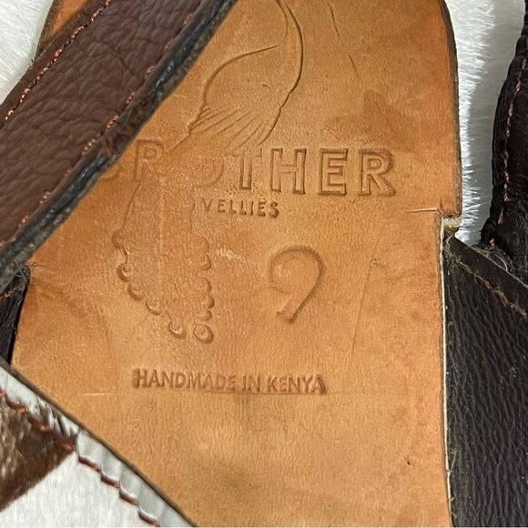 Brother Vellies‎ Tyre Green Suede Cow Hair Recycled Tire Soles Sandals -- 9 - Picture 9 of 9